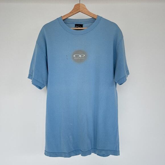 Vintage Y2K 90's Ocean Pacific Blue Logo Surf T-Shirt Sz L/XL Surfer Sport - Picture 1 of 9